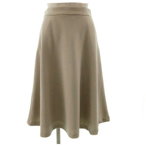  Natural Beauty Basic NATURAL BEAUTY BASIC skirt midi height flair beige M lady's 