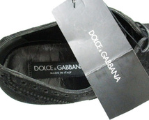 未使用品 ドルチェ&ガッバーナ ドルガバ DOLCE&GABBANA ビジネスシューズ ウィングチップ レザー 5? 黒 ブラック ☆AA★ メンズ_画像7