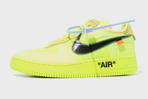 28cm 未使用品 OFF-WHITE × NIKE オフホワイト ナイキ AIR FORCE 1 LOW 'VOLT' エアフォース1 ロー US10 AO4606-700/● メンズ_画像1