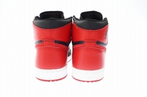 ナイキ NIKE 2001年製 AIR JORDAN 1 RETRO BRED エア ジョーダン レトロ ブレッド 136066-061 27.5 黒 赤 ブラック レッド ブランド古着ベ_画像5