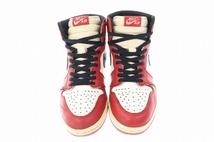 ナイキ NIKE 94年復刻 1st復刻 AIR JORDAN 1 HIGH CHICAGO エア ジョーダン ハイ シカゴ 130207-101 26 ホワイト レッド ブラック ブランド_画像2