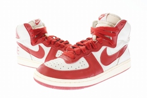 ナイキ NIKE TERMINATOR HIGH VNTG 2008 ターミネーター ハイ 318677-061 27 灰 赤 グレー レッド ブランド古着ベクトル ▲■ 220915/107