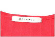 マカフィー MACPHEE トゥモローランド 17AW コットン ウール ジャージー Vネック カーディガン /kk0402 レディース 【ベ_画像4