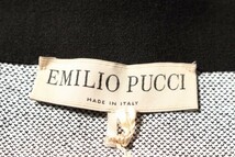 エミリオプッチ EMILIO PUCCI スカート ニット タイト ミニ 総柄 S 黒 ブラック /fy0413 レディース 【ベクトル 古_画像4