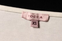 トッカ TOCCA ビジュー装飾 キャップスリーブ カットソー /ry0417 レディース_画像5