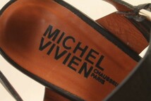 ミッシェル ヴィヴィアン MICHEL VIVIEN サンダル ベルト ストラップ 37 黒 ブラック /sh0522 レディース_画像6