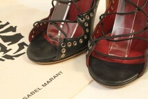 イザベルマラン ISABEL MARANT 靴 サンダル ピンヒール レースアップ 37 黒 ブラック /ms0522 レディース_画像9