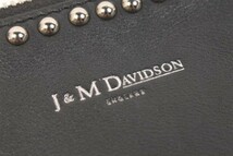 ジェイ&エムデヴィッドソン J&M Davidson バッグ スタッズ クラッチ 黒 ブラック /kk0606 レディース_画像5