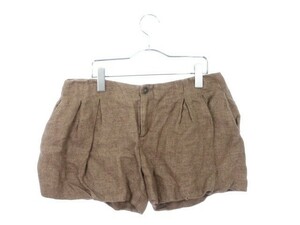  See by Chloe SEE BY CHLOE pants Short tuck flax linen40 tea Brown domestic regular goods /hk lady's 