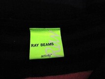 レイビームス Ray Beams ニット カットソー Vネック ボーダー ウール 半袖 紺 ピンク /YI15 レディース_画像5