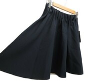 未使用品 ザラ ベーシック ZARA BASIC スカート フレア ギャザー M 紺 ネイビー レディース_画像4