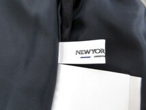 ニューヨーカー NEWYORKER BLUE スカート フレア チェック ウール M 黒 ブラック レディース_画像6
