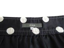 イエナ IENA スカート ギャザー ドット コットン 38 黒 ブラック 白 ホワイト レディース_画像5