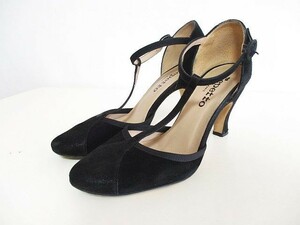 レペット Repetto パンプス スエード ヒール 黒 37 レディース