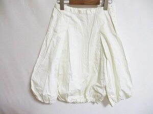 ミナペルホネン mina perhonen 変形 スカート パンツ パルーン 白 1 レディース