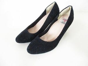  Harris tweed Harris Tweedk Rossi - wool pumps Mix navy S lady's 