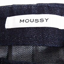 マウジー moussy スカート デニム ミニ フレア ジップ 0 インディゴ /FT26 レディース_画像3