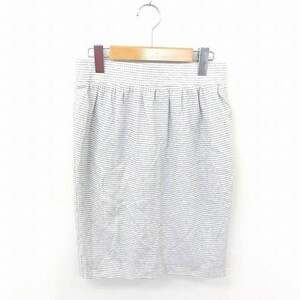  nitca nitca skirt tight knee height cotton cotton F gray white ash white /TT10 lady's 