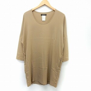  Stunning Lure STUNNING LURE One-piece cut and sewn knees height long sleeve U neck plain simple F beige /ST42 lady's 