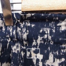 ロッソ ROSSO アーバンリサーチ スカート 総柄 台形 ひざ丈 ジップ 36 ネイビー 紺 /FT4 レディース_画像4