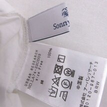 アーバンリサーチ サニーレーベル URBAN RESEARCH Sonny Label シャツ ブラウス シャーリングゴム 七分袖 無地 F 白 /FT1 レディース_画像3