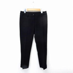  profile PROFILE Black Lebel Style pants cropped pants slim Zip fly simple 36 black /ST9 lady's 