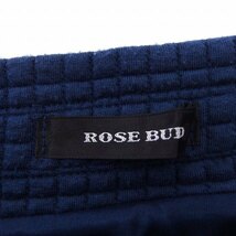 ローズバッド ROSE BUD スカート フレア ひざ丈 無地 F ブルー 青 /FT33 レディース_画像3