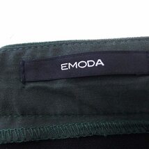 エモダ EMODA スカート Aライン ロング 無地 シンプル スエード調 S グリーン 緑 /FT4 レディース_画像3