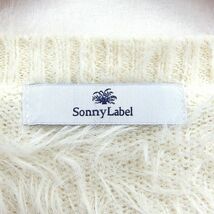 アーバンリサーチ サニーレーベル URBAN RESEARCH Sonny Label ニット セーター プルオーバー シャギーニット リブ袖 FREE ホワイト_画像3