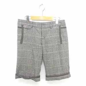  Jill Stuart JILL STUART pants half knee height thousand bird .. lame wool roll up thick 4 gray ash /TT5 lady's 