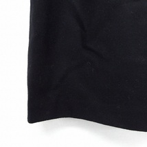 LASZ CUIR スカート 台形 ひざ丈 無地 シンプル ウール 63 ブラック 黒 /FT6 レディース_画像6