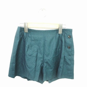  A.P.C. A.P.C. брюки юбка-брюки Short боковой кнопка шерсть тонкий одноцветный простой XS зеленый зеленый /TT1 женский 