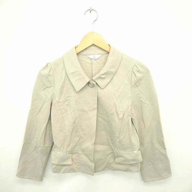 クミキョク 組曲 KUMIKYOKU ジャケット アウター ステンカラー 薄手 