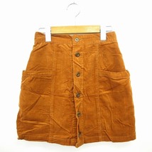 ブラウニー BROWNY パンツ ボトムス 台形 コーデュロイ ミニ ショート丈 F ブラウン 茶 /MT10 レディース_画像1