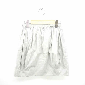  nitca nitca skirt tight Mini waist rubber plain simple flax linen.F gray ash /TT48 lady's 