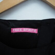 FREE SPIRITS オールインワン サロペット パンツ 無地 シンプル 黒 ブラック /TT47 レディース_画像3