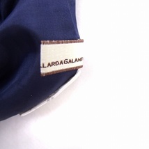 ガリャルダガランテ GALLARDAGALANTE スカート 総柄 リブニット 台形 ミニ コットン 綿 38 パープル 紫 ホワイト 白 /FT レディース_画像3