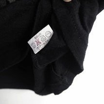 Tシャツ カットソー 文字プリント 丸首 半袖 ブラック 黒 /MT31 N レディース_画像3