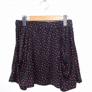  Ricci rich skirt gya The - dot pattern polka dot pattern Mini black black /FT35 lady's 