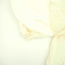 アプワイザーリッシェ チュニック ワンピース 透け感 プルオーバー スクエアネック 飾りボタン 半袖 2 アイボリー /TT22_画像6