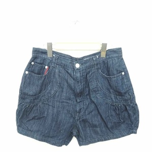  Sunao Kuwahara sunao kuwahara брюки Short Denim автомобиль n пятно - тонкий Zip fly S темно-синий индиго /TT17 женский 