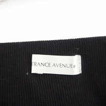 TRANCE AVENUE キュロット パンツ フリル 無地 ミニ ショート コットン 綿 ブラック 黒 /MT37 レディース_画像3