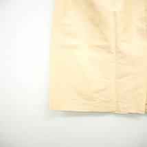 プリズマレイ PRISMALEI スカート 台形 無地 ひざ丈 シルク 絹 36 アイボリー /MT46 レディース_画像6