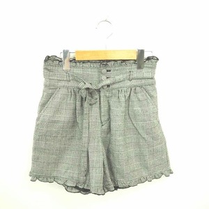  L'Est Rose L'EST ROSE pants culotte Short thousand bird .. waist ribbon Zip fly 2 gray black black /TT30