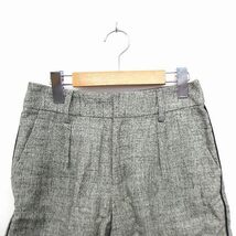 グリーンレーベルリラクシング ユナイテッドアローズ green label relaxing パンツ ショート コットン 綿 36 グレー /FT レディース_画像4