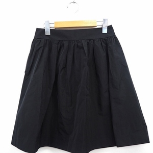  Untitled UNTITLED юбка tuck одноцветный колено длина простой 1 черный чёрный /MT48 женский 