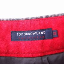 トゥモローランドコレクション TOMORROWLAND collection ショートパンツ 総柄 起毛 ウール 38 グレー 灰 /FT16 レディース_画像3