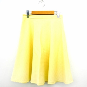  Untitled UNTITLED flair юбка общий рисунок колено внизу колено длина простой 2 желтый желтый /MT49 женский 