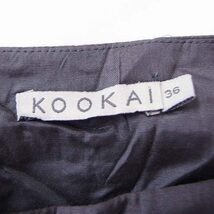 クーカイ KOOKAI スカート 装飾 台形 ミニ シフォン 36 グレー 灰 /FT28 レディース_画像3