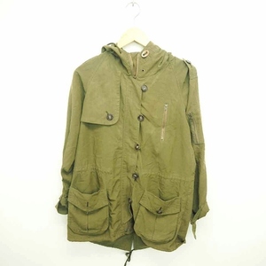  Rosebullet rosebullet coat outer military hood middle Zip up thin 2 khaki green /TT17 lady's 